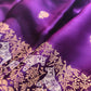 Purple Horse Jharokha Design Sona Rupa Banarasi Mashru Organza Silk Saree
