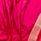 Reddish Pink Two Tone Color Pure Katan Silk Floral Design Meenakari Sona Rupa Handloom Banarasi Saree