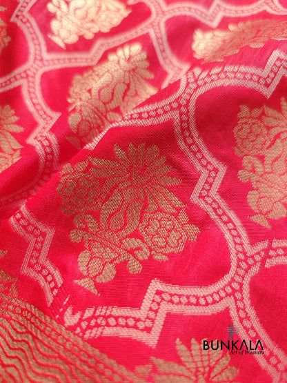 Red Silk Banarasi Saree