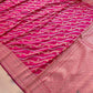 Shot Pink Leheriya Banarasi Silk Saree
