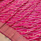 Shot Pink Leheriya Banarasi Silk Saree