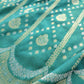 Sea Green Stripes Banarasi Silk Saree