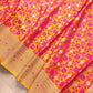 Dual Tone Orange Floral Jaal Jamewar Weaved Banarasi Soft Mashru Silk Saree