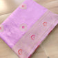 Lilac Meena Jamewar Weaved Banarasi Mashru Silk Saree