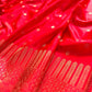 Red Buti Big Border Banarasi Mashru Silk Saree