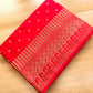 Red Buti Big Border Banarasi Mashru Silk Saree