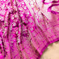 Magenta Pink Floral Jaal Sona Rupa Banarasi Mashru Silk Saree
