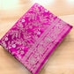 Magenta Pink Floral Jaal Sona Rupa Banarasi Mashru Silk Saree
