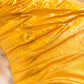 Dark Yellow Big Floral Jaal Banarasi Mashru Silk Saree