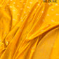 Dark Yellow Big Floral Jaal Banarasi Mashru Silk Saree