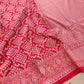 Red Jangla Banarasi Silk Saree