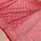 Red Jangla Banarasi Silk Saree
