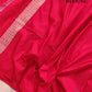 Red Jangla Banarasi Silk Saree