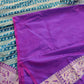 Peacock Blue Stripe Banarasi Silk Saree