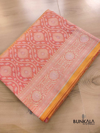Pink Double Shaded Nilambari Banarasi Silk Saree