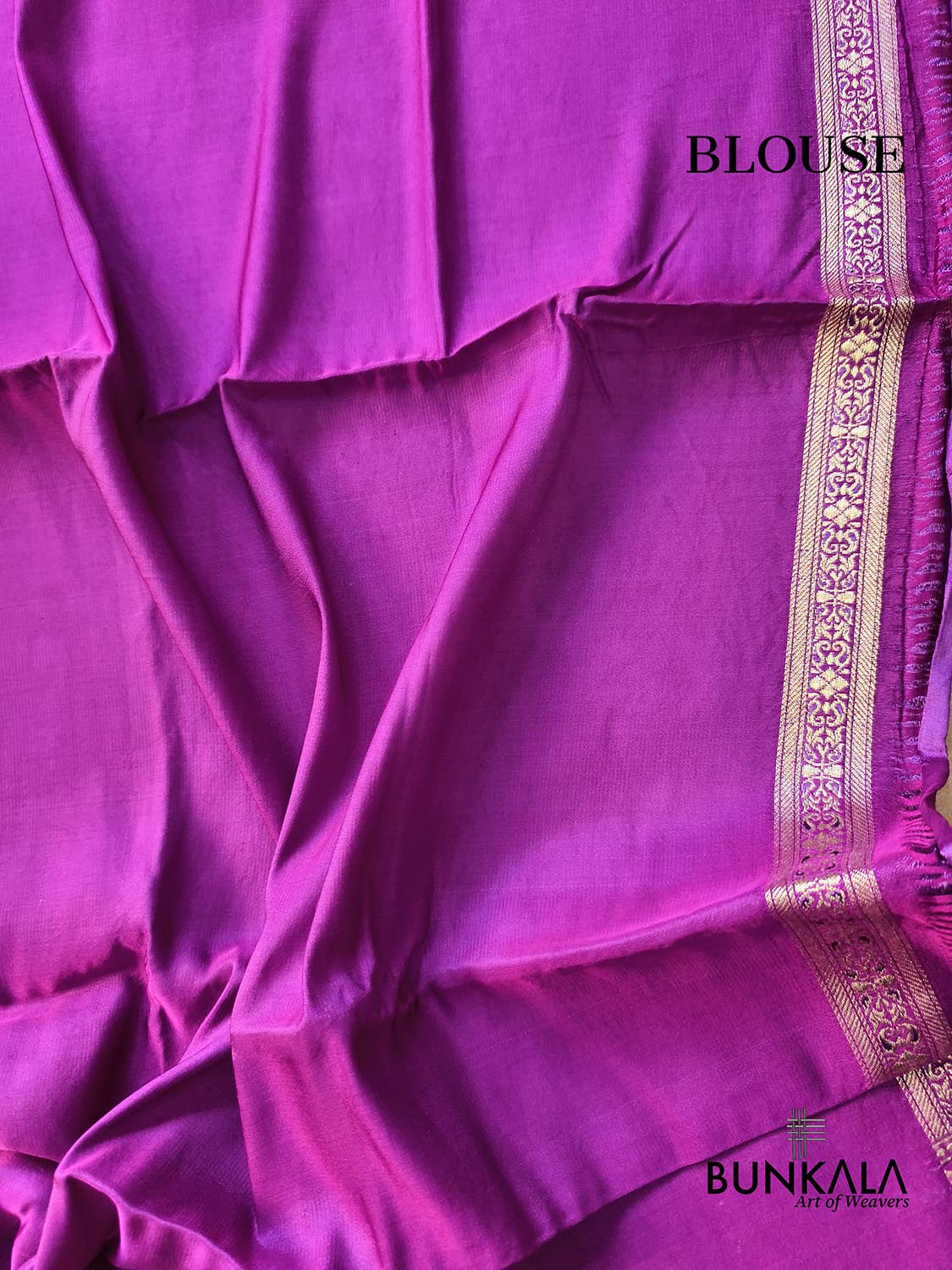 Ombre Shaded Purple Brocade Weaved Banarasi Mashru Silk Saree