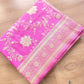 Pink Jaal Banarasi Silk Saree