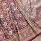 Purple Jaal Banarasi Silk Saree