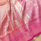 Pink Brocade Banarasi Silk Saree