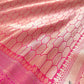 Pink Brocade Banarasi Silk Saree