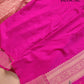 Pink Brocade Banarasi Silk Saree