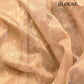 Golden Tissue Silk Jaal Design Resham Handweaved Banarasi Saree