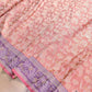 Peach Pink Sona Rupa Jaal Handloom Banarasi Pure Tissue Silk Saree