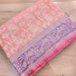 Peach Pink Sona Rupa Jaal Handloom Banarasi Pure Tissue Silk Saree