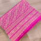 Pink Tanchui Heritage Kadwa Handweaved Banarasi Pure Katan Silk Saree