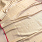 Beige Floral Jaal Ektara Jamewar Hand Weaved Banarasi Pure Mashru Tissue Silk Saree