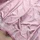 Pastel Pink Silver Zari Ektara Kadwa Hand Weaved Buta Banarasi Pure Katan Silk Saree