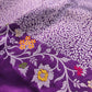 Purple Modern Design Meenakari Kadwa Hand Weaved Banarasi Pure Katan Silk Saree
