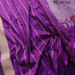 Purple Modern Design Meenakari Kadwa Hand Weaved Banarasi Pure Katan Silk Saree