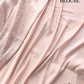 Nude Pink Brocade Silver Zari Weaved Banarasi Mashru Silk Saree
