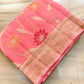 Peach Tilfi Meenakari Jaal Banarasi Pure Georgette Saree