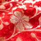 Orange Floral Jaal Banarasi Pure Georgette Saree