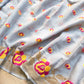 Pastel Grey Tilfi Meenakari Buti Banarasi Pure Georgette Saree