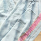 Grey Multicolor Brush Dye Banarasi Pure Georgette Saree