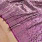 Resplendent Purple Mashru Silk Banarasi Saree