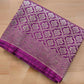 Resplendent Purple Mashru Silk Banarasi Saree