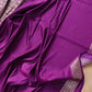 Resplendent Purple Mashru Silk Banarasi Saree