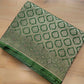 Nature's Grace Green Mashru Silk Banarasi Saree