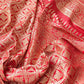 Red Banarasi Mashru Silk Saree