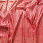 Reddish Pink Mashru Silk Banarasi Saree
