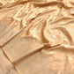 Beige Mashru Silk Silver Zari Weaved Jamewar Banarasi Saree