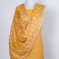 Yellow Gold Resham Weaved Banarasi Cotton Silk Unstitched Suit Set