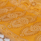 Yellow Gold Resham Weaved Banarasi Cotton Silk Unstitched Suit Set
