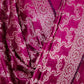 Burgundy Resham Weaved Banarasi Cotton Silk Unstitched Suit Set