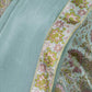Dusty Blue Jamewar Weaved Banarasi Mashru Silk Unstitched Suit Set