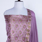 Lavender Jamewar Weaved Banarasi Mashru Silk Unstitched Suit Set